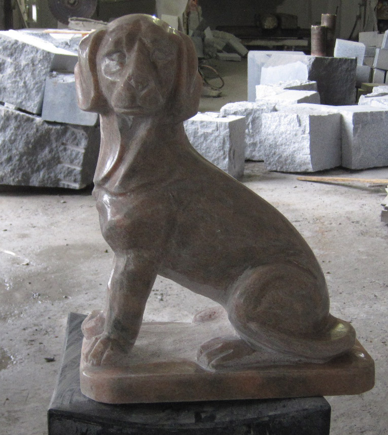 Sitting Dog Stone statues